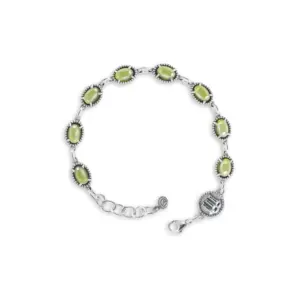 Bracciale con castoni ovali Tre Torri - Linea Messurga