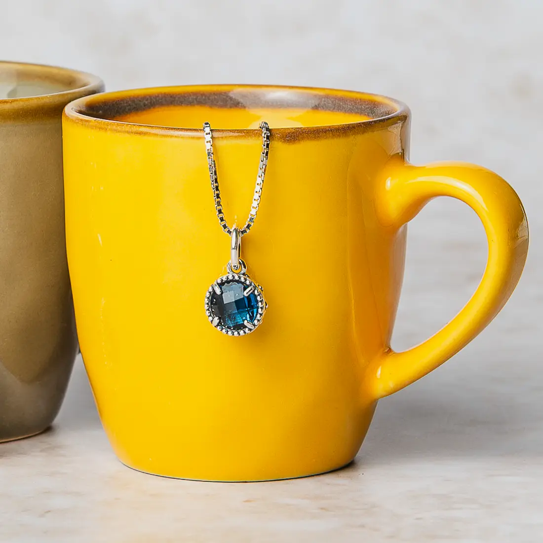 Collana castone piccolo - Linea Mediterranea - immagine 2