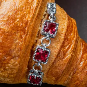 Collana a tre castoni - Linea Roma