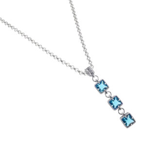 Collana a tre castoni - Linea Roma